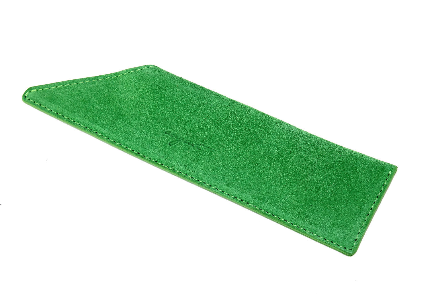 Vanity Comb Suede Case, Green